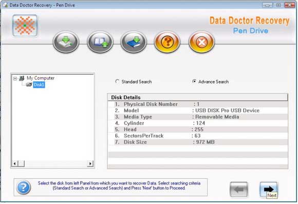 Data Doctor Recovery USB Drive screen shot